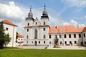 Basilica St Procopius in Trebic monastery Czech Republic