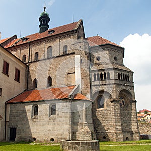 Basilica St Procopius in Trebic monastery Czech Republic