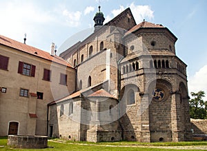 Basilica St Procopius in Trebic monastery Czech Republic