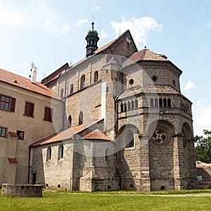 Basilica St Procopius in Trebic monastery Czech Republic