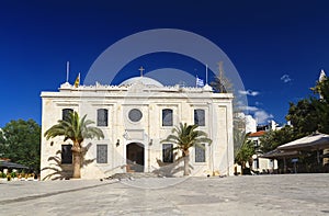 The basilica of St Titus, ex Ottoman Vezir Mosque, Heraklion Crete Greece, Europe