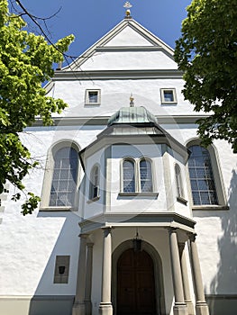 Basilica of St. Ulrich or Basilika St. Ulrich, Catholic Church in Kreuzlingen Exterior