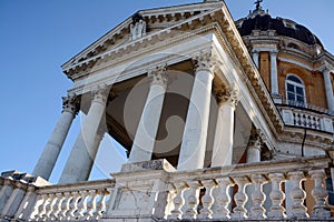 The basilica of Superga on the hills of Turin