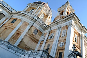 The basilica of Superga on the hills of Turin