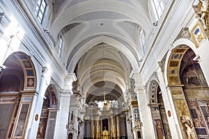 Basilica Trinita Dei Monti Spanish Steps Rome Italy