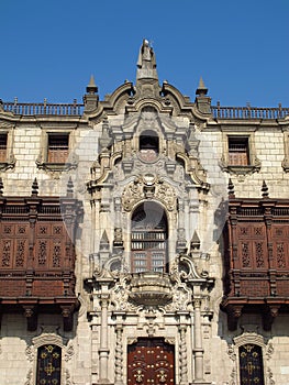 Basilica y Monasterio de Santo Domingo, the church in Lima city, Peru