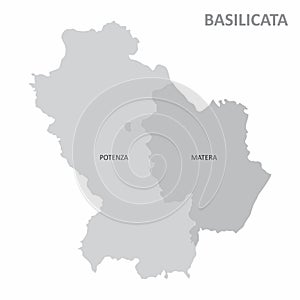 Basilicata region map