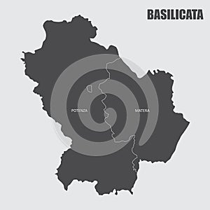 Basilicata region map