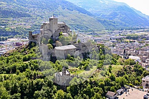 Basilique and castle Notre-Dame de Valere, Sion, Switzerland.