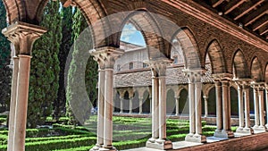 Cloisters and hallways,Basilica San Sernin ,Toulouse,France photo