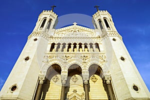 Basilique Notre-Dame de Fourviere in Lyon, France
