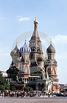 The famous Basilius Cathedral in Moscow