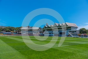 Basin reserve cricket field at Wellington, New Zealand