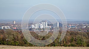 Basingstoke, Hampshire on a clear Winter day