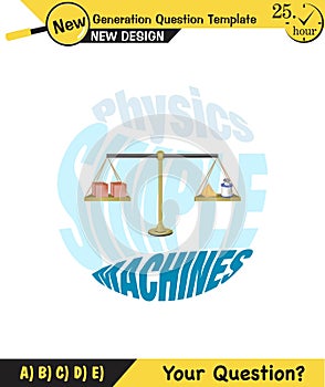 Physics, equal arm scales, next generation question template