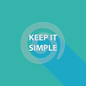 keep it simple on blue