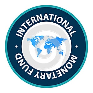 international monetary fund stamp on white
