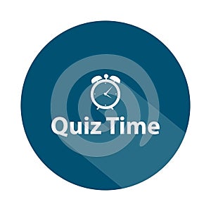 quiz time badge on white