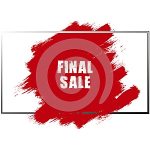 final sale on white