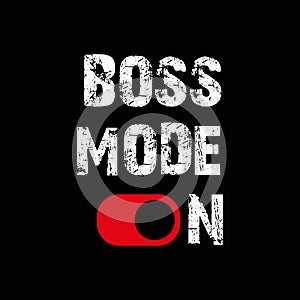 boss mode on black