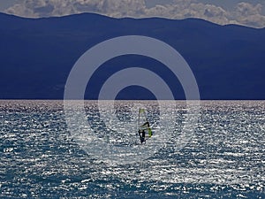 Baska,island Krk,Long beach by summer,Croatia