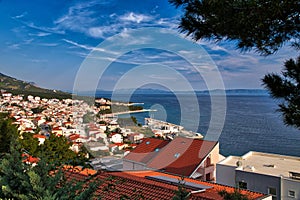 Baska Voda in Makarska Riviera, Croatia