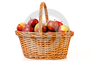 A basket apples