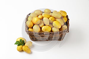 Basket of baby potatoes