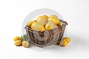 Basket of baby potatoes