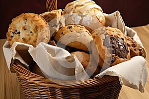 basket of baked goods, ready to be enjoyed by friends and family