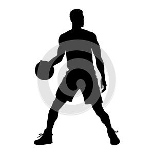 Basket ball player silhouette