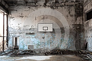 Basket ball room in Chernobyl