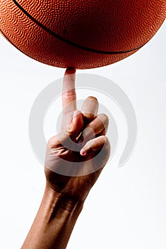 Basket ball spinning