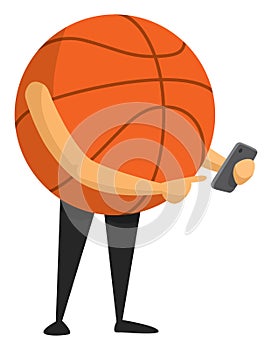 Basket ball using a smartphone