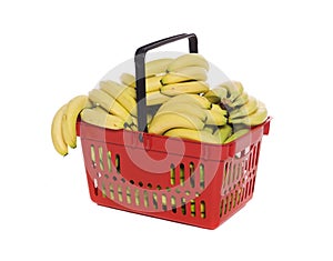 Basket with bananas