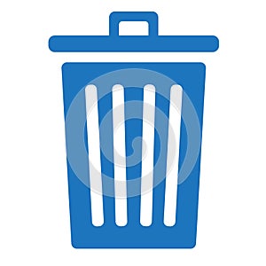 Basket bin icon garbage illustration - vector symbol trash photo