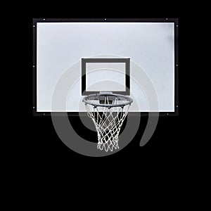 Basket on black background