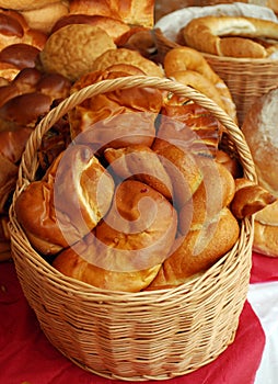 Basket with bread