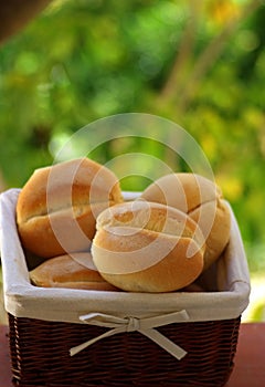 Basket with bread
