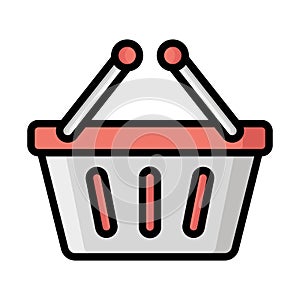 Basket, bucket Vector icon which can easily modify