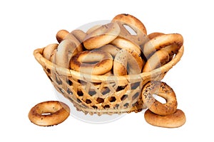 Basket with dry bread-ring