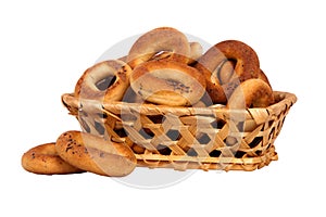 Basket with dry bread-ring