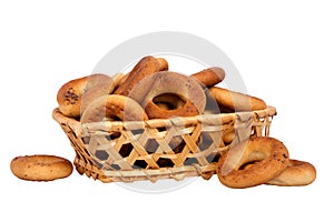 Basket with dry bread-ring