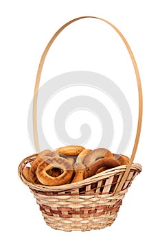 Basket with dry bread-ring