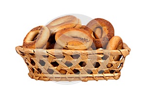 Basket with dry bread-ring