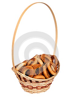 Basket with dry bread-ring