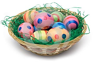 Basket with Easter Eggs