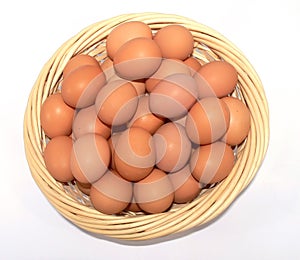 A basket of eggs