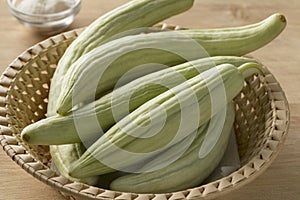 Fresh raw Armenian cucumbers photo
