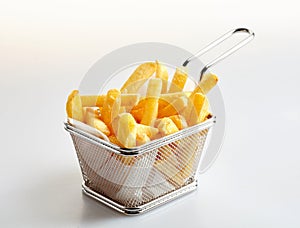 Basket of freshly made French fries